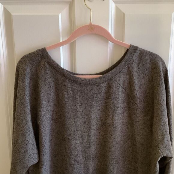 NWOT. DG2 Diane Gillman Women’s 1X Marbled Grey L/S Knit Top - Picture 5 of 10